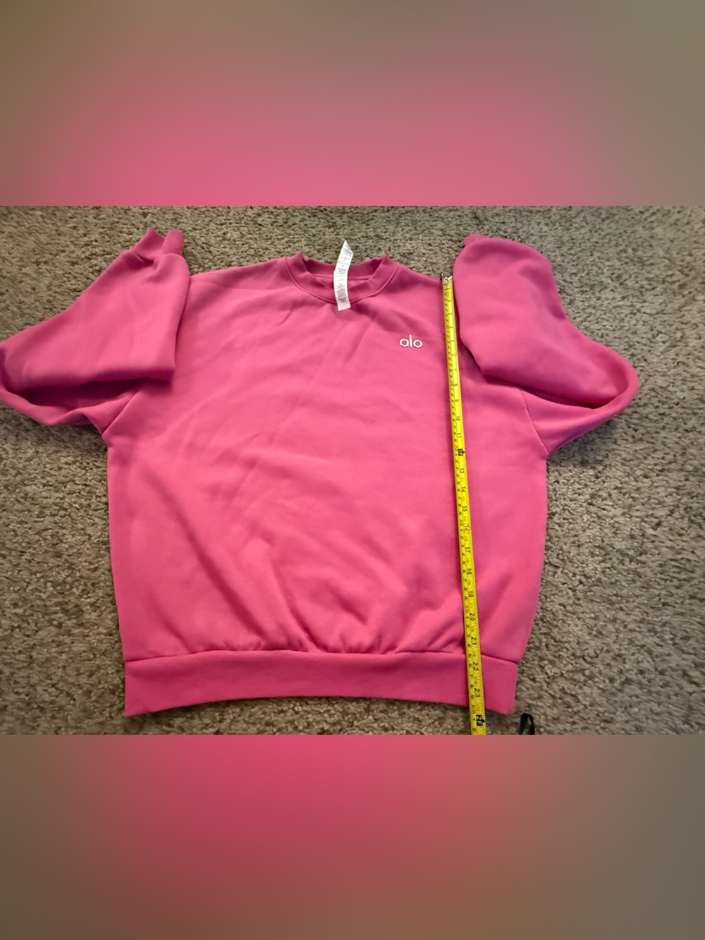 Alo Paradise Pink Sweatshirt & Short Set - Picture 5 of 10